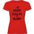 ფოტო #1 პროდუქტის KRUSKIS Keep Calm And Surf short sleeve T-shirt