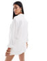 Фото #2 товара River Island linen shirt in white