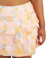 Фото #3 товара Plus Size Dreamy Bubble-Printed Tiered Flounce Pull-On Skort, Created for Macy's