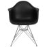 Фото #3 товара Alonza Series Black Plastic Chair With Chrome Base