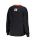 ფოტო #2 პროდუქტის Women's Black Philadelphia Flyers Waffle Henley Long Sleeve T-shirt