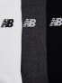 Фото #3 товара New Balance logo crew socks 3 pack in multi