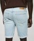 Фото #6 товара Men's Denim Bermuda Shorts