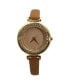 Фото #1 товара Часы и аксессуары Olivia Pratt Женские наручные часы из мягкой кожи, однотонные с стразами.