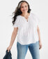 Plus Size Flutter-Sleeve Top, Created for Macy's