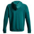 UNDER ARMOUR Rival Fleece Big Logo hoodie Coastal Teal / Onyx White, M - фото #5