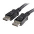Фото #1 товара StarTech.com 5m (15ft) DisplayPort 1.2 Cable - 4K x 2K Ultra HD VESA Certified DisplayPort Cable - DP to DP Cable for Monitor - DP Video/Display Cord - Latching DP Connectors - 5 m - DisplayPort - DisplayPort - Male - Male - 3840 x 2400 pixels