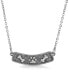 Фото #1 товара 2028 pewter Crystal Bone and Paw Bar Necklace