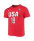 Women's Chelsea Gray USA Basketball Red Name and Number Performance T-shirt