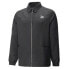 Puma Luxe Sport T7 Woven Full Zip Jacket Mens Black Casual Athletic Outerwear 53