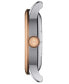 ფოტო #2 პროდუქტის Men's Swiss Automatic Le Locle Powermatic 80 Open Heart Two Tone Stainless Steel Bracelet Watch 39mm