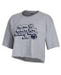 Women's Gray Penn State Nittany Lions Boyfriend Cropped T-shirt