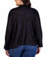 Plus Size Button Front Long Sleeve Cardigan Sweater