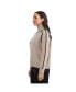 ფოტო #3 პროდუქტის Women's High Neck Sweater with Contrast Color Trim