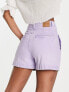 Фото #7 товара BOSS Orange 1.0 denim shorts in washed pastel purple