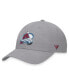 Фото #1 товара Men's Gray Colorado Avalanche Extra Time Adjustable Hat