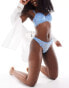 Фото #1 товара Cotton On butterfly lace thong co-ord in baby blue