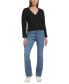 Фото #4 товара Women's Cable-Knit Cropped V-Neck Sweater