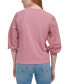 ფოტო #2 პროდუქტის Women's Embroidered-Sleeve Top