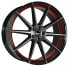 Barracuda Project 2.0 higloss-black brushed surface / Undercut Colour Trim rot 10.5x21 ET40 - LK5/114.3 ML73.1