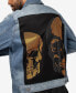 Фото #3 товара Men's Graphic Rhinestone Denim Jacket