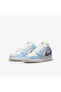 Air Jordan 1 Low Ice Blue Black (gs) - 554723-401