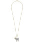 ფოტო #3 პროდუქტის Diamond Goat Pendant Necklace (1/2 ct. t.w.) in 14k Gold-Plated Sterling Silver, 22"