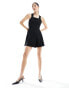 Фото #8 товара Edited cross back pinafore playsuit in black