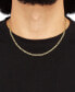 ფოტო #3 პროდუქტის Figaro Link Two-Tone 18" Chain Necklace in Sterling Silver & 18k Gold-Plate