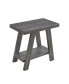 Фото #1 товара Wood Shelf Side Table in Gray Finish