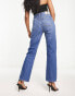 Фото #4 товара Calvin Klein Jeans high rise straight leg jeans in dark wash