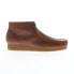 Фото #1 товара Clarks Shacre Boot 26174412 Mens Brown Oxfords & Lace Ups Casual Shoes