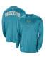 Фото #1 товара Men's Teal Distressed Charlotte Hornets 2023/24 City Edition Authentic Pregame Performance Long Sleeve Shooting T-shirt