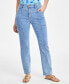 Women's High-Rise Seamed Straight-Leg Jeans, Created for Macy's