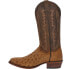 Dan Post Boots Gehrig Ostrich Embroidered Round Toe Cowboy Mens Brown Dress Boo