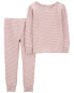 Фото #20 товара Toddler 2-Piece Striped PurelySoft Pajamas 2T