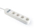 Gembird Smart power strip with USB charger 4 French sockets white