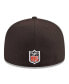 Фото #4 товара Men's Brown Cleveland Browns 2024 NFL Draft 59FIFTY Fitted Hat