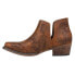 Roper Ava Paisley Embossed Snip Toe Cowboy Booties Womens Brown Casual Boots 09- 5.5 - фото #3