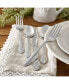 Фото #2 товара Riverridge Rose 46 Piece Monogrammed Flatware Set - X, Service for 8