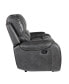 Keily 86" Manual Recliner Sofa Grey