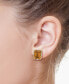 ფოტო #2 პროდუქტის EFFY® Citrine (6-1/10 ct. t.w.) & Diamond (1/4 ct. t.w.) Stud Earrings in 14k Gold