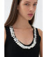 ფოტო #5 პროდუქტის Women's Mother of Pearl Beaded Knit Top