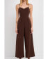 ფოტო #1 პროდუქტის Women's Bustier Wide Leg Jumpsuit