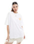 ASOS DESIGN oversized t-shirt with tennis graphic in white