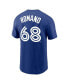 ფოტო #3 პროდუქტის Men's Jordan Romano Royal Toronto Blue Jays Player Name and Number T-shirt