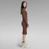 Фото #4 товара Платье G-Star Rib Slim длиной до колена