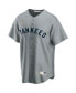 ფოტო #3 პროდუქტის Men's Mickey Mantle Gray New York Yankees Road Cooperstown Collection Player Jersey