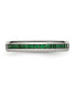 Фото #2 товара Stainless Steel Polished 4mm May Dark Green CZ Ring