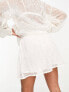 Фото #7 товара ASOS DESIGN co-ord sequin shorts in white